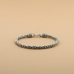 Load image into Gallery viewer, 925 Sterling Silver 7 Inch Men&#39;s Rope Bracelet
