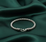 Load image into Gallery viewer, 925 Sterling Silver 7 Inch Men's Rope Bracelet