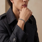 925 Sterling Silver 7 Inch Men's Rope Bracelet