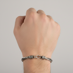 Load image into Gallery viewer, 925 Sterling Silver 7 Inch Men's Rope Bracelet