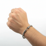 Load image into Gallery viewer, 925 Sterling Silver 7 Inch Men's Rope Bracelet