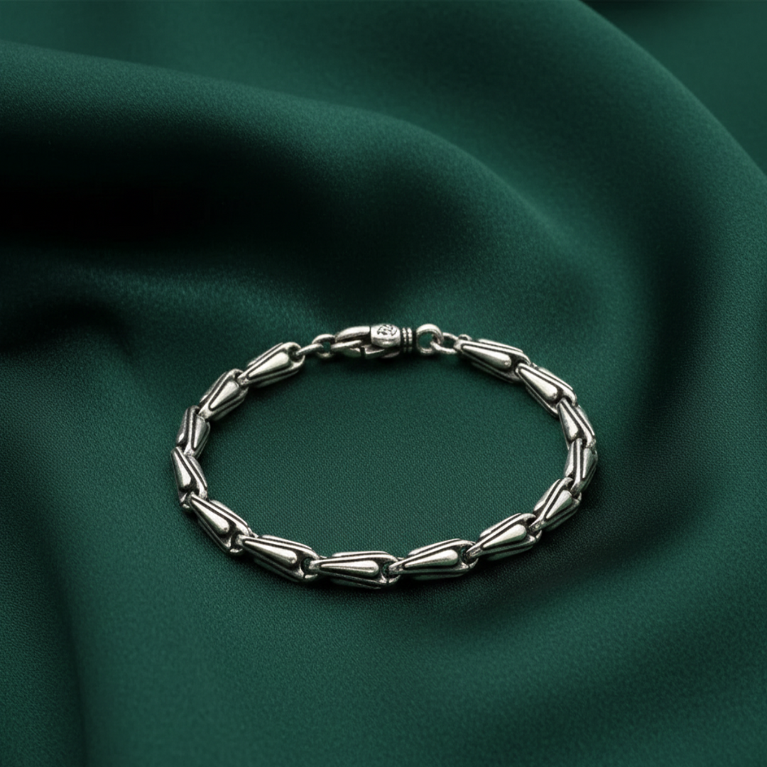 925 Sterling Silver 7 Inch Men's Rope Bracelet