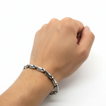 Load image into Gallery viewer, 925 Sterling Silver 7 Inch Men's Rope Bracelet