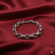 925 Sterling Silver 7 Inch Men's Rope Bracelet