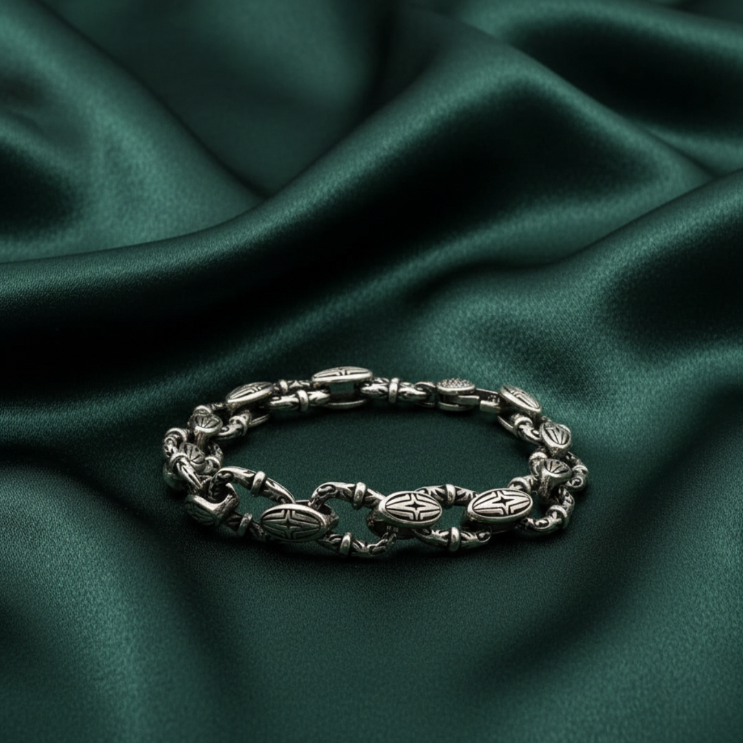 925 Sterling Silver 7 Inch Men's Rope Bracelet