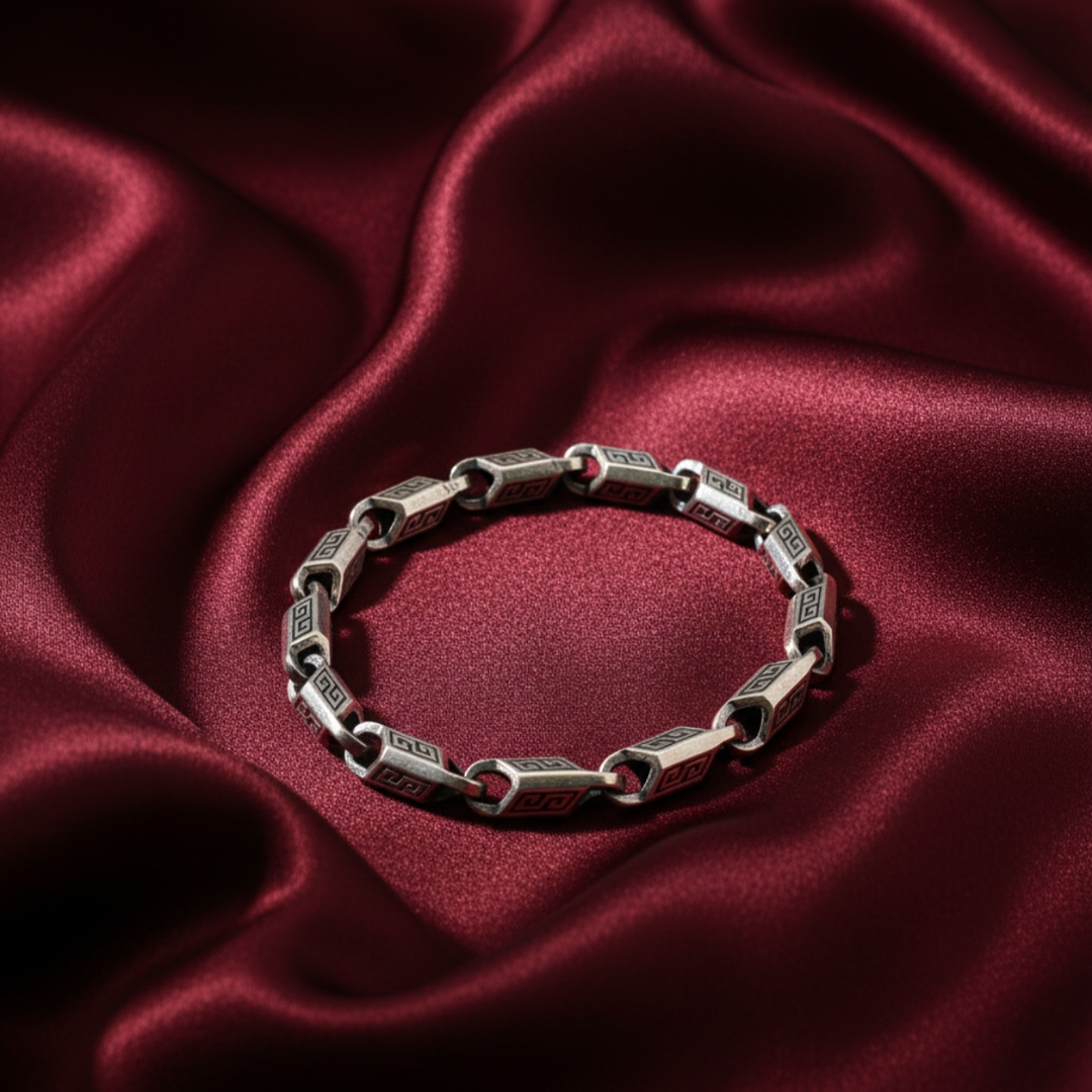 925 Sterling Silver 7 Inch Men's Rope Bracelet