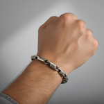 Load image into Gallery viewer, 925 Sterling Silver 7 Inch Men's Rope Bracelet