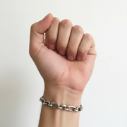 925 Sterling Silver 7 Inch Men's Rope Bracelet