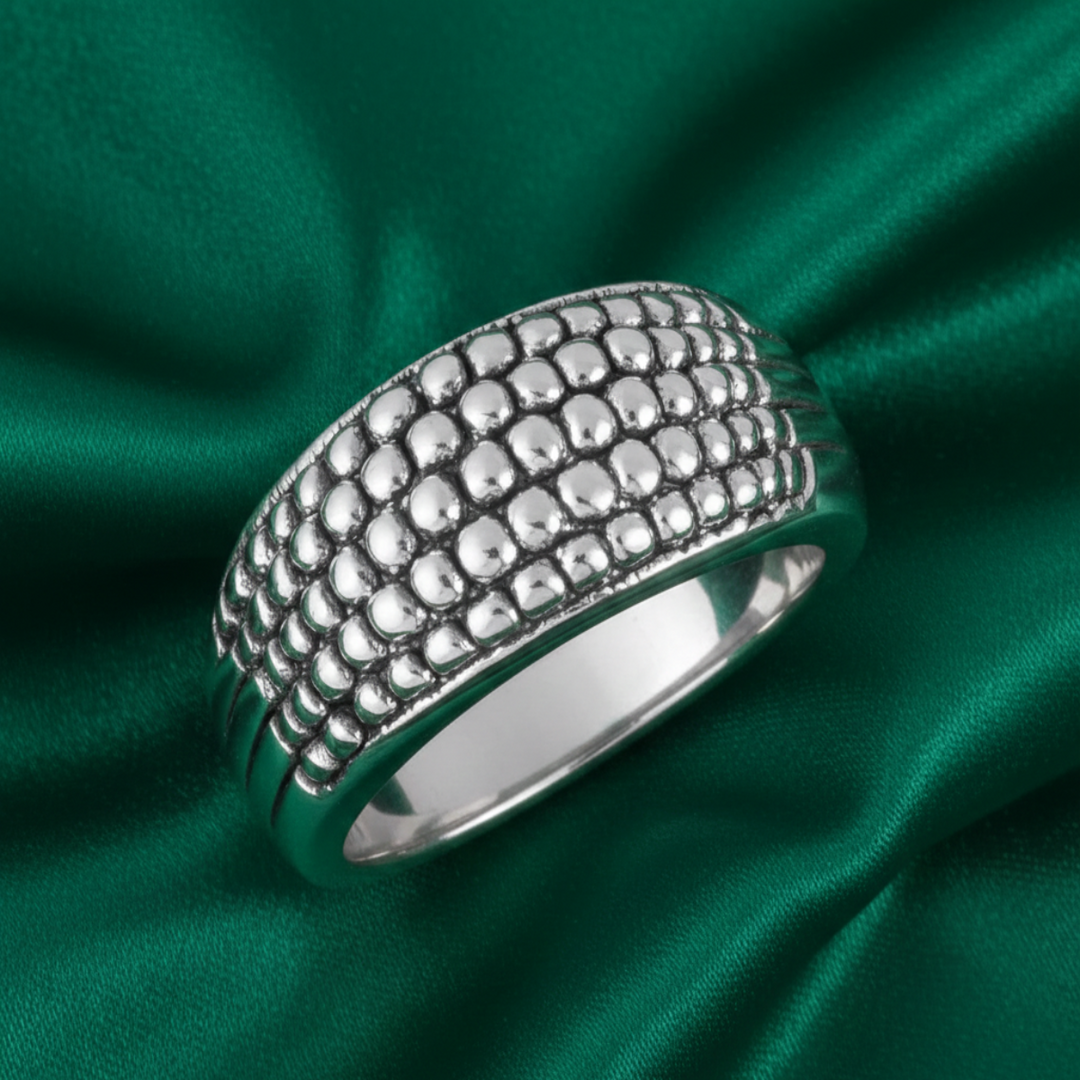 Buddha Groove 925 Sterling Silver Ring (Available in various sizes)