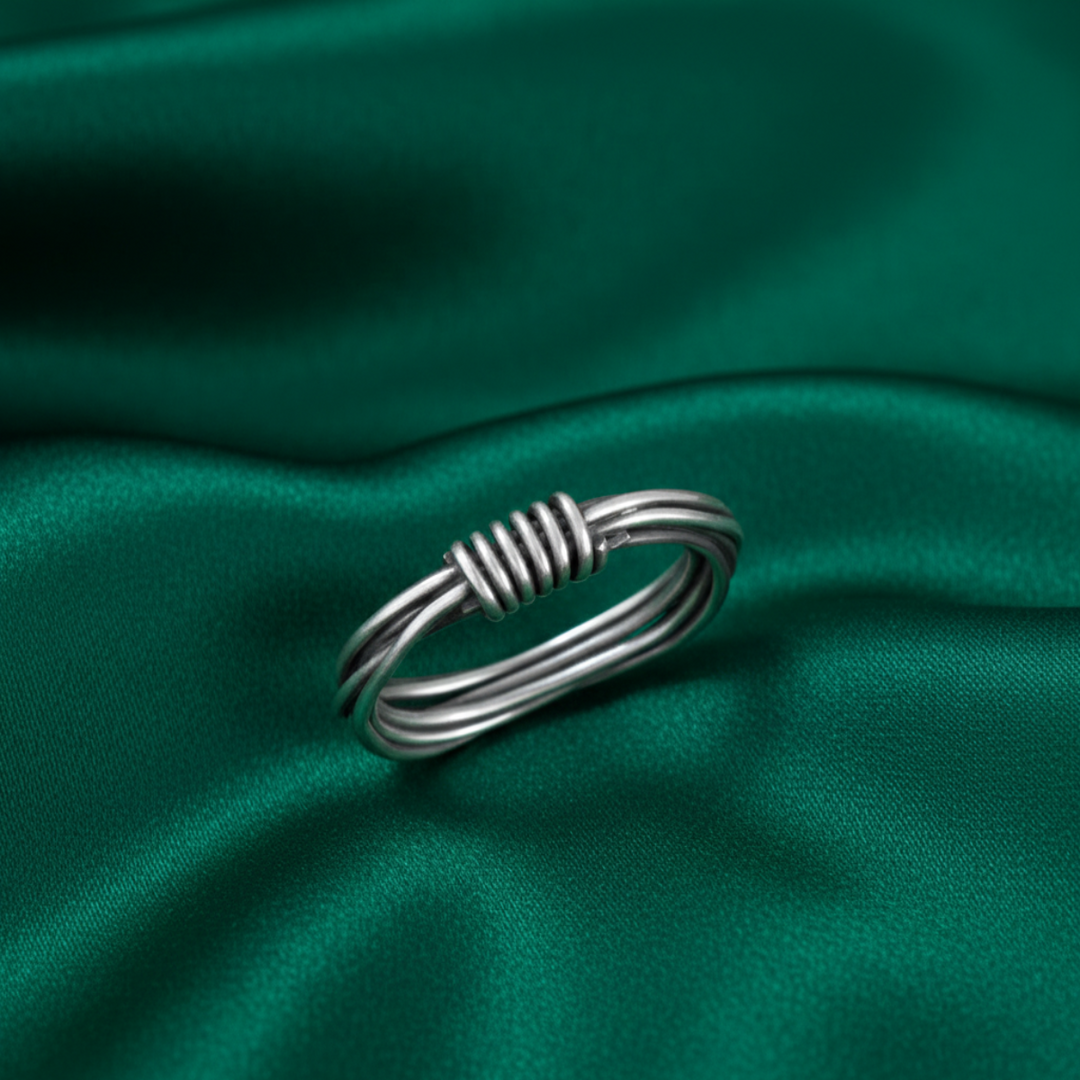 Barbed Wire 925 Sterling Silver Ring (Available in various sizes)