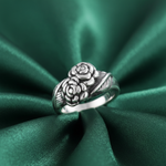 Load image into Gallery viewer, Rose 925 Sterling Silver Ring (Available in various sizes)