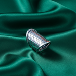 Load image into Gallery viewer, Handmade Woven Signet 925 Sterling Silver Ring (Adjustable Ring Size)