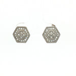 Load image into Gallery viewer, Luxury 925 Sterling Silver Sparkling Round Shape Stud Earrings