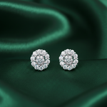 Load image into Gallery viewer, Asha Halo Studs 925 Silver Earrings