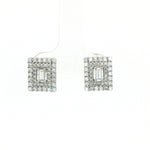 Load image into Gallery viewer, Luxury 925 Sterling Silver Sparkling Princess Stud Earrings