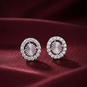 Mirage circle 925 Sterling Silver Stud Earrings