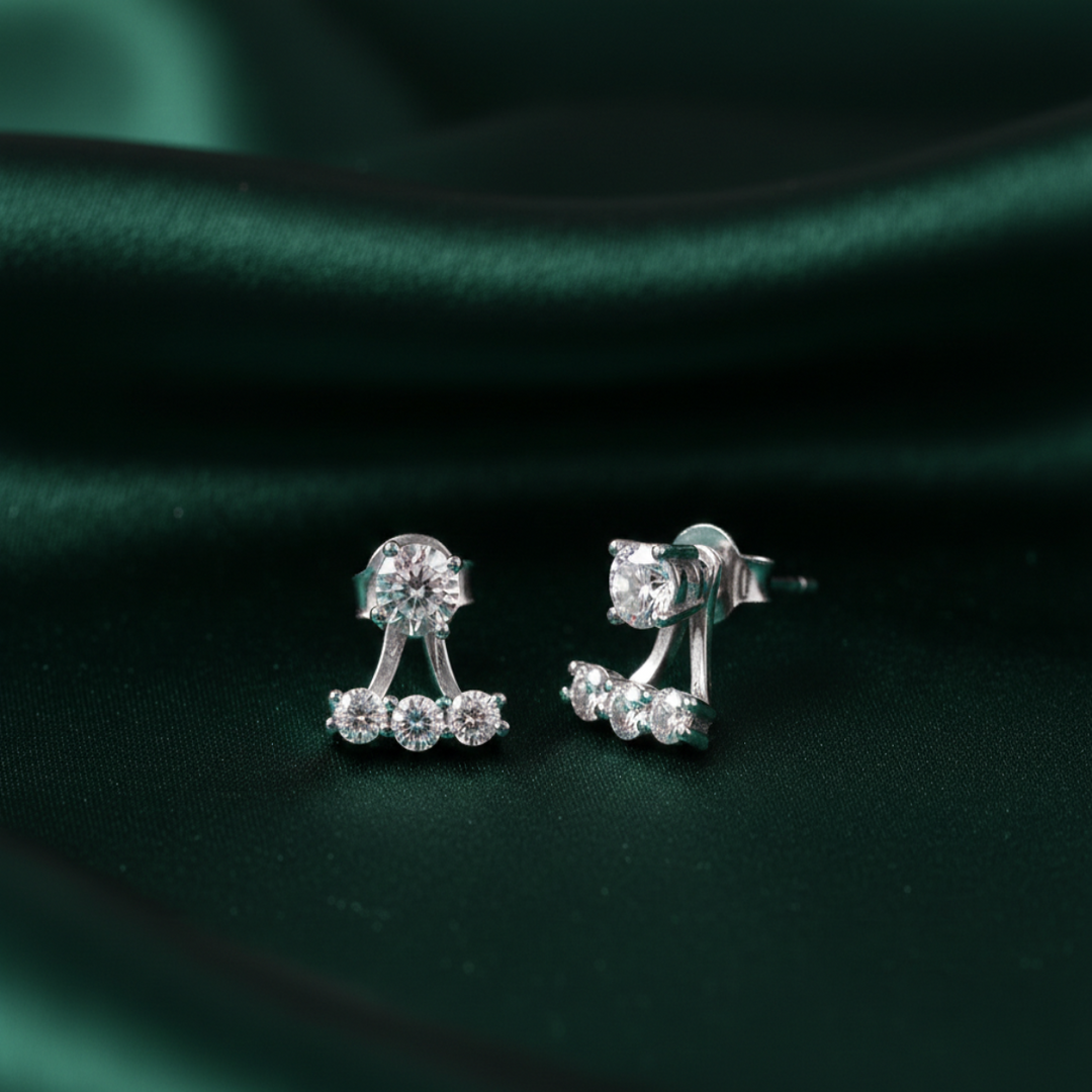 Enchanting Jacket 925 Silver Earring