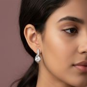UNO Solitaire 925 Silver Earrings