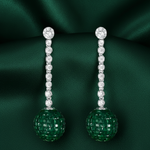 Load image into Gallery viewer, Jhumka Color 925 Sterling Silver Earrings