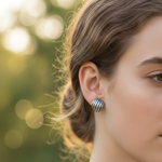 Load image into Gallery viewer, Dazzle 925 Sterling Plain Silver Stud Earrings