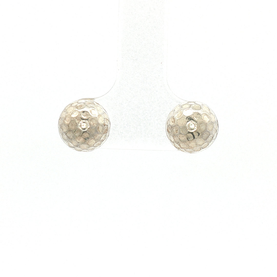 Plain Round Brilliant Studs 925 Silver Earrings