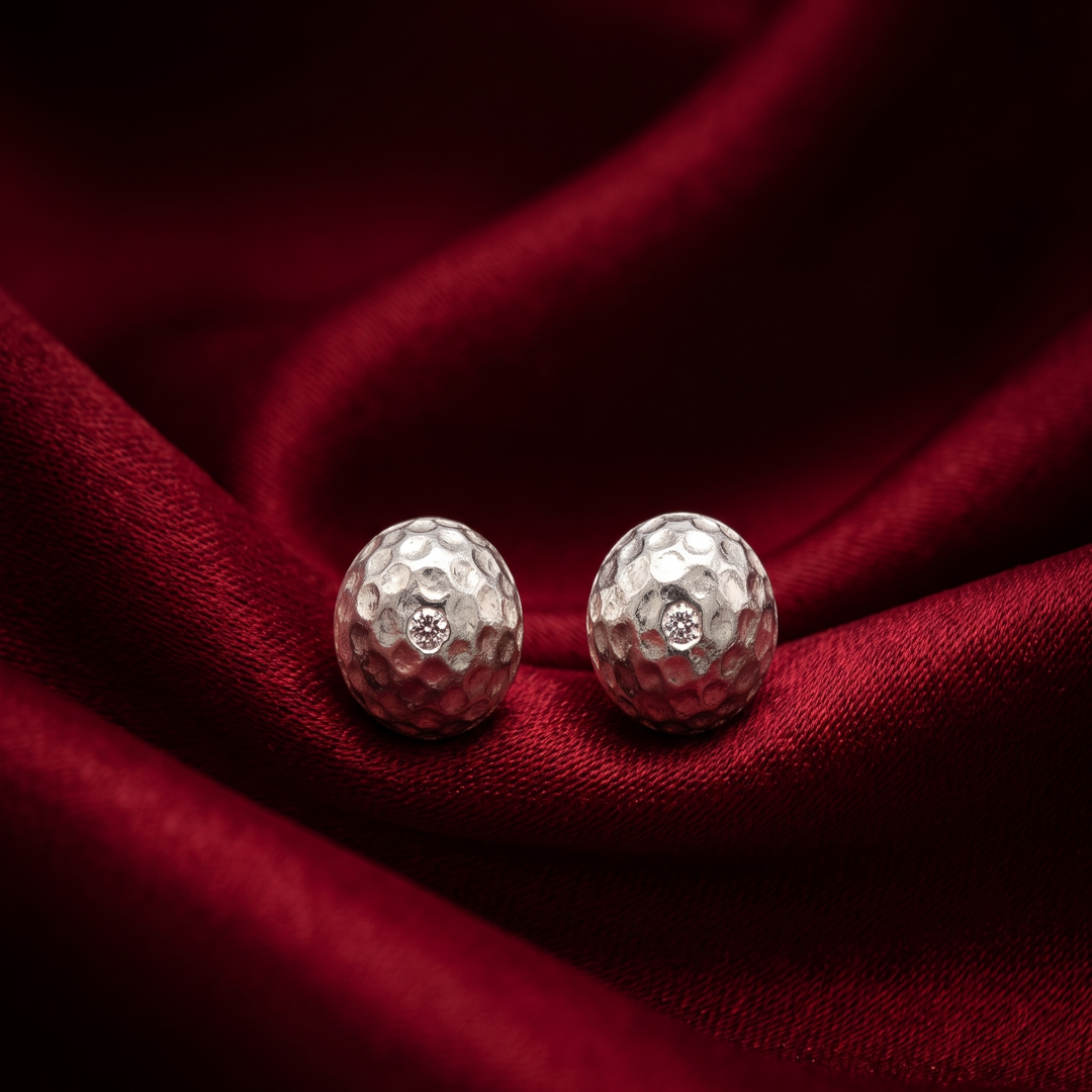 Plain Round Brilliant Studs 925 Silver Earrings