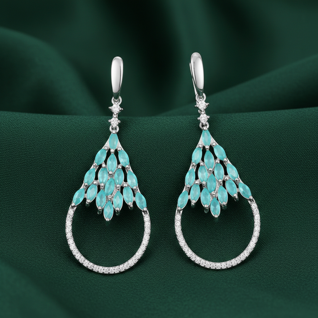 Mor Chandeliers 925 Sterling Silver Earrings