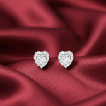Load image into Gallery viewer, Shubham Solitaire Halo 925 Silver Earrings