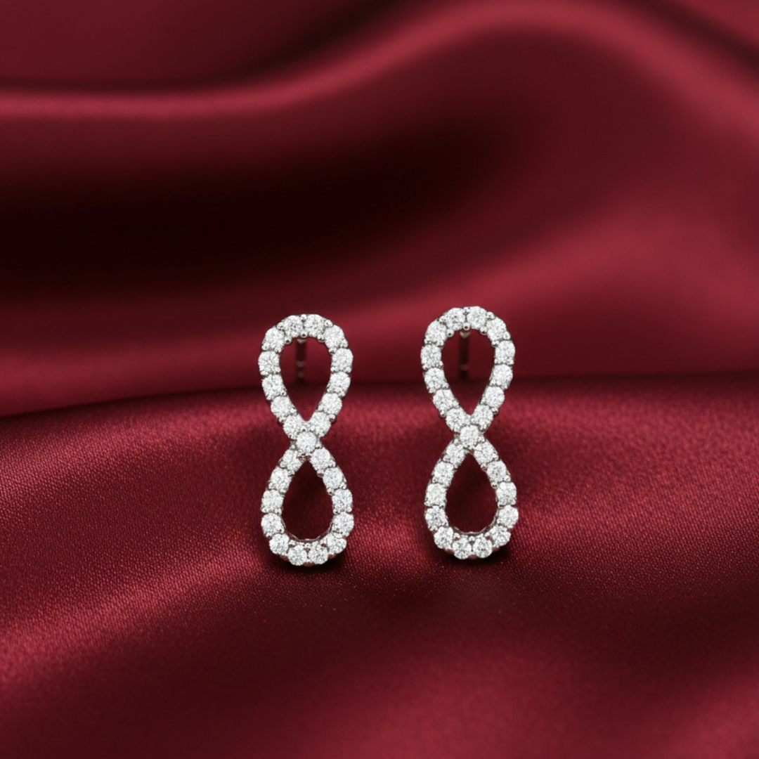 Infinity 925 Silver Earrings