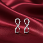 Load image into Gallery viewer, Infinity 925 Silver Earrings