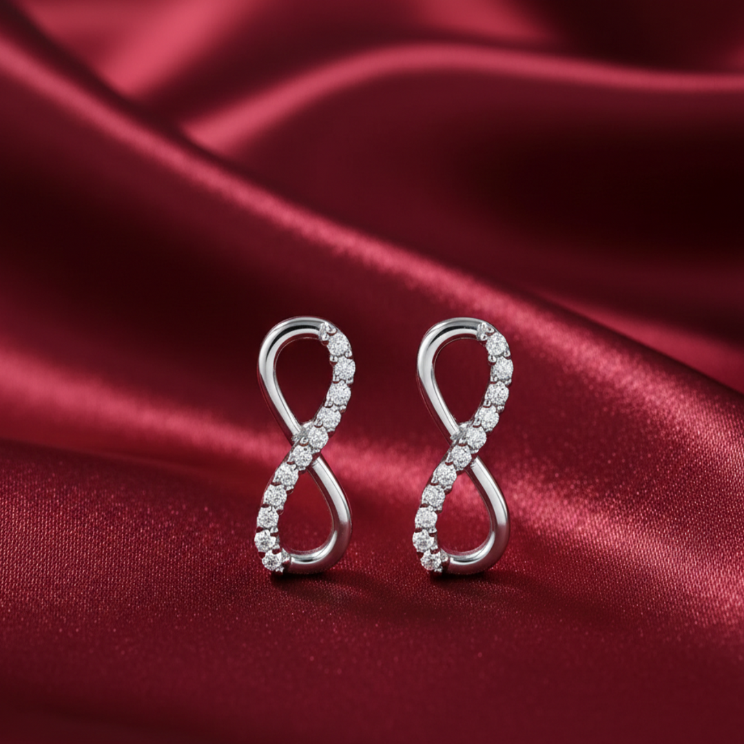 Infinity 925 Silver Earrings