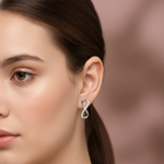 Load image into Gallery viewer, Infinity 925 Silver Earrings
