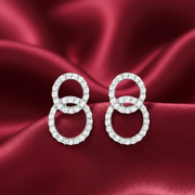 Dual Circle of Life Pro 925 Silver Earrings