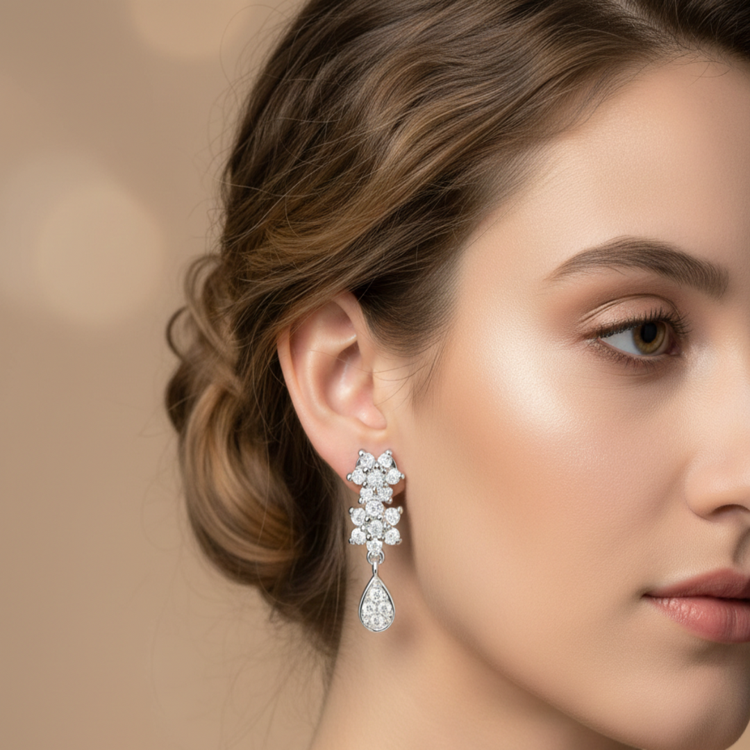 Nakshatram 925 Silver Earrings