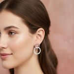 Load image into Gallery viewer, Dual Circle of Life 925 Silver Earrings