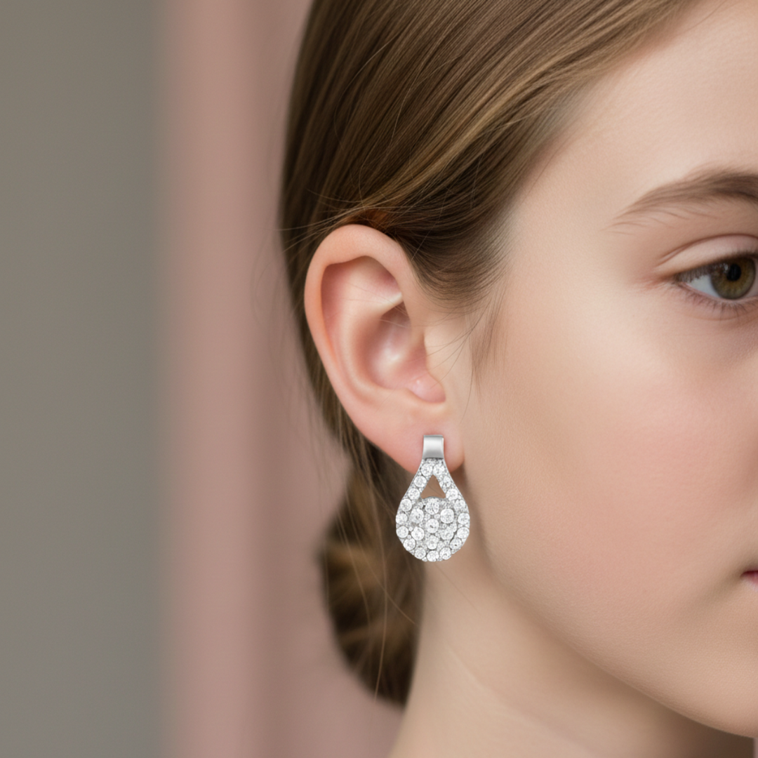 Elegant 925 Sterling Silver Earrings Combo