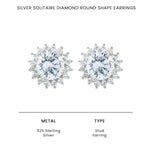 Load image into Gallery viewer, Solitaire Nakshatram  925 Silver Stud Earrings

