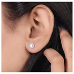Load image into Gallery viewer, Solitaire Nakshatram  925 Silver Stud Earrings
