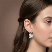 Yuva 925 Pure Sterling Silver Rhodium-Plated Dangler Earrings