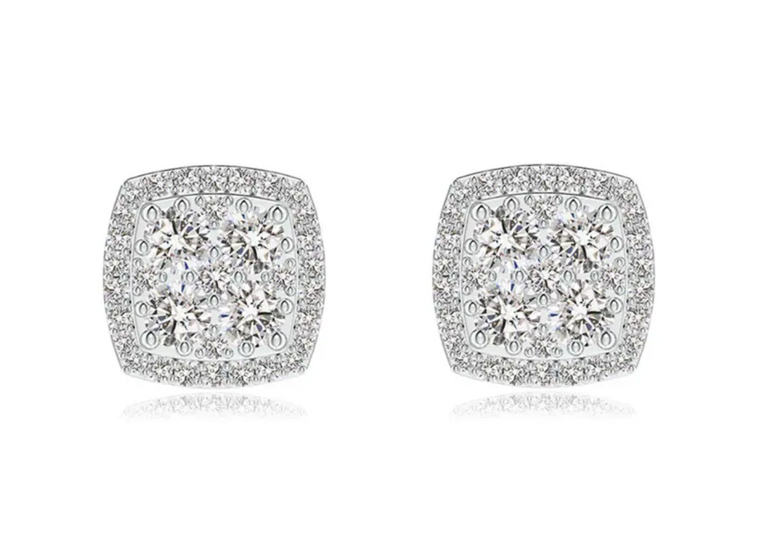 silver earrings
