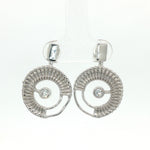 Load image into Gallery viewer, Luxury 925 Sterling Silver Sparkling Round Shape Earrings