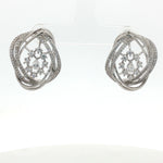 Load image into Gallery viewer, Luxury 925 Sterling Silver Sparkling Round Shape Stud Earrings