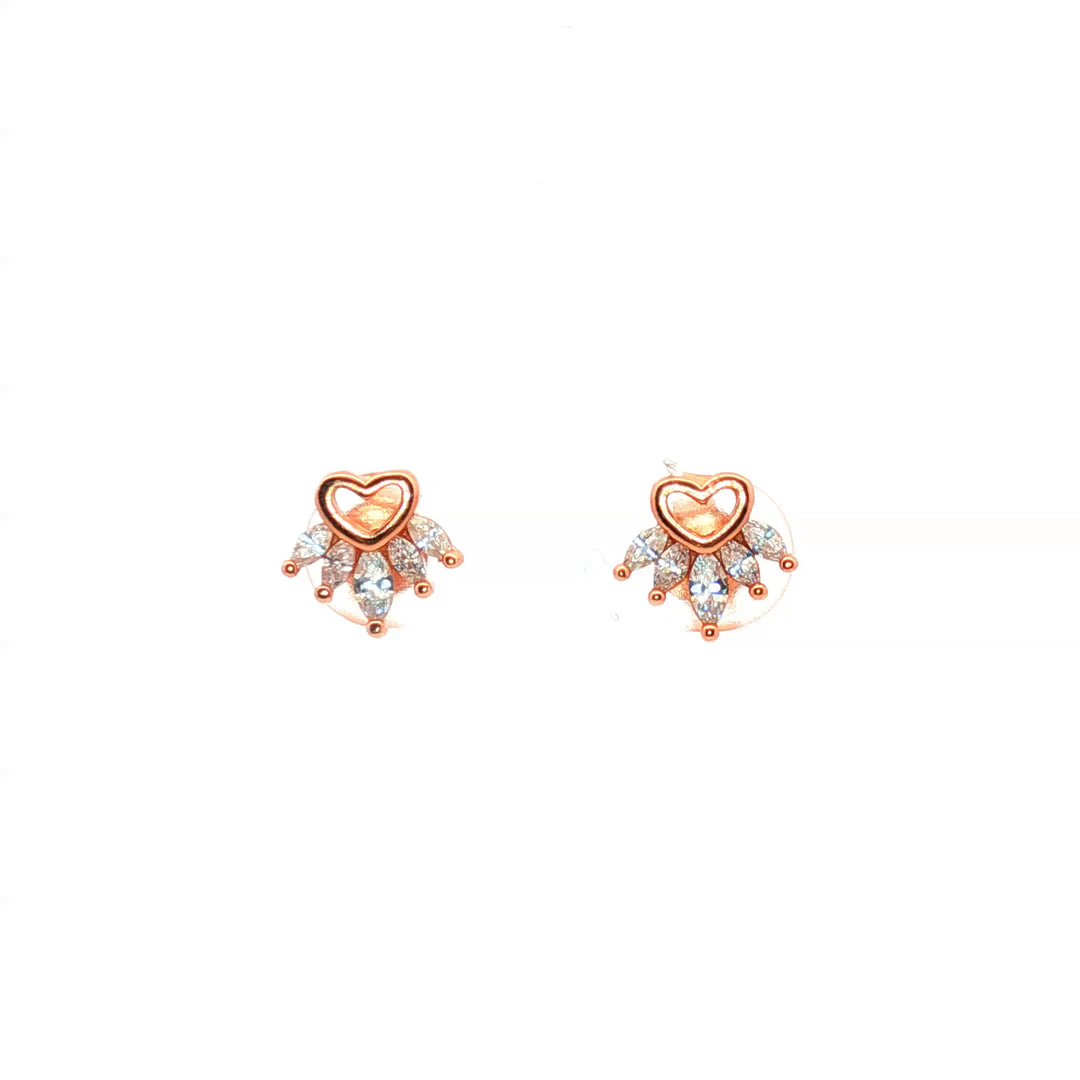 Premium 925 Sterling Silver Floral Stud Earrings for Women