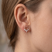 Premium 925 Sterling Silver Floral Stud Earrings for Women