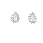 Load image into Gallery viewer, Luxury 925 Sterling Silver Sparkling Pear Shape Stud Earrings