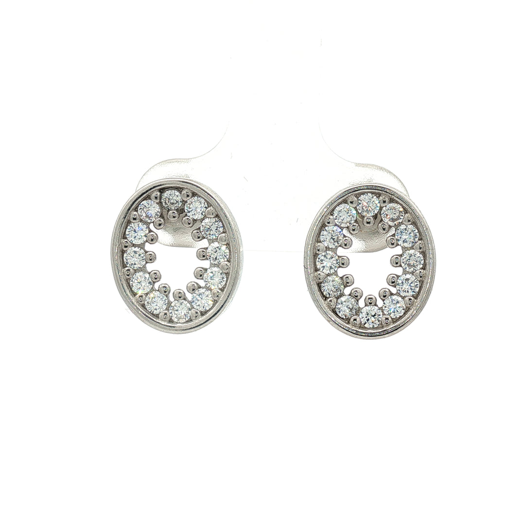 Circle of Life 925 Silver Stud Earrings