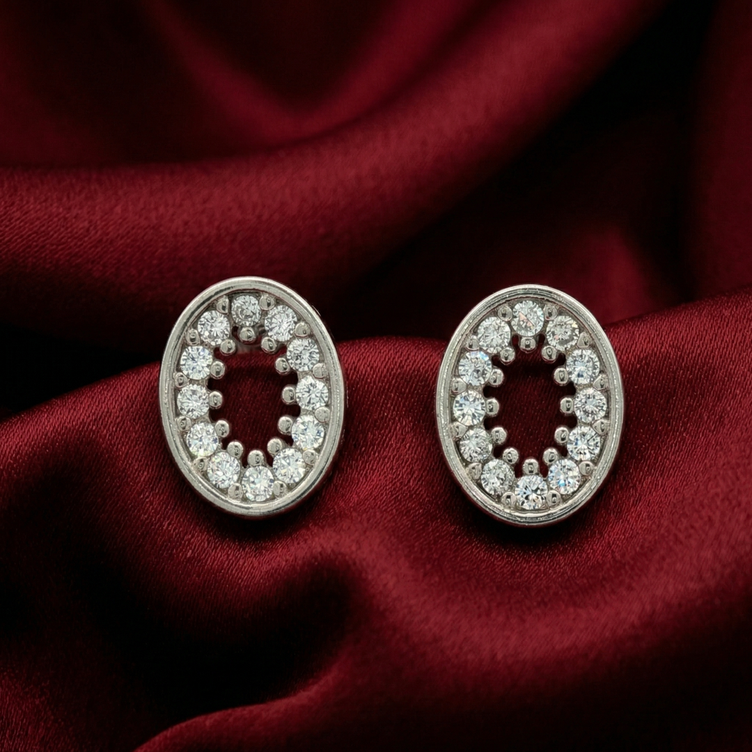 Circle of Life 925 Silver Stud Earrings