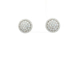 Load image into Gallery viewer, Luxury 925 Sterling Silver Sparkling Round Shape Stud Earrings