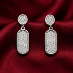 Load image into Gallery viewer, Elegant 925 Sterling Silver Sparkling Drop Earrings