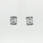 Load image into Gallery viewer, Luxury 925 Sterling Silver Sparkling Round Shape Stud Earrings